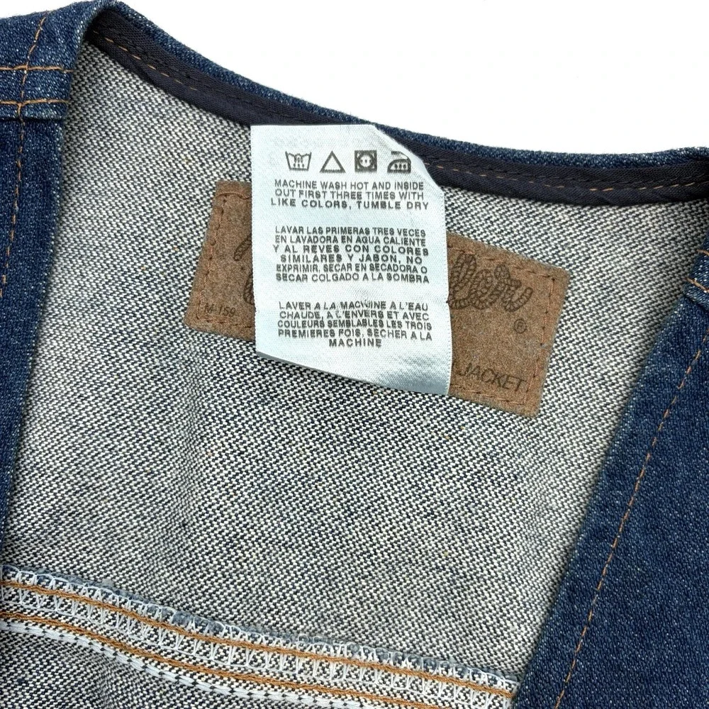 Vintage Wrangler Denim Vest Western Men's Large
